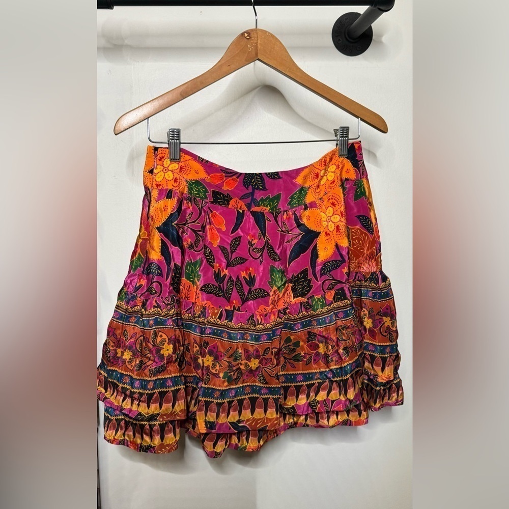 Farm Rio Tropical Tapestry Ruffled Miniskirt - Picture 7 of 7